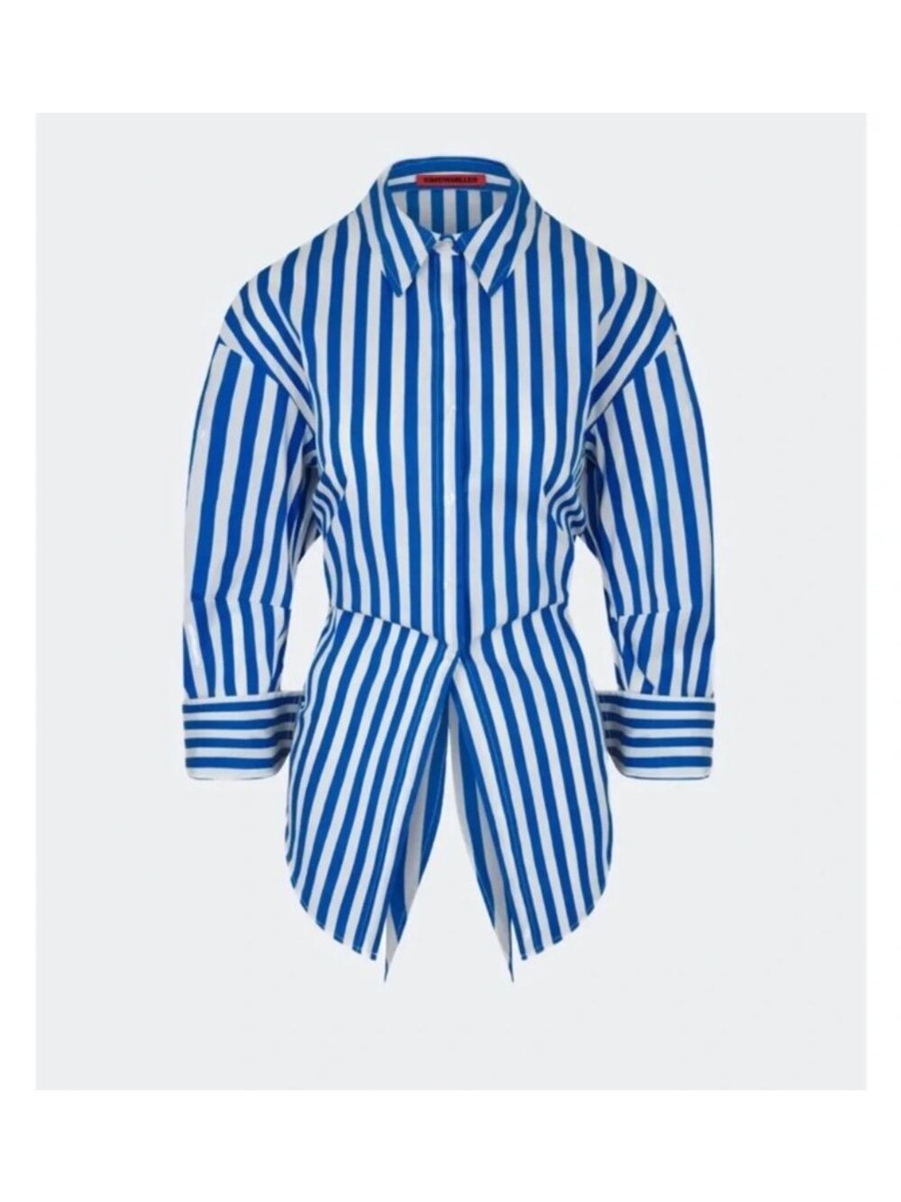 Simon Miller Loch Poplin Button Up Shirt Blue Striped Contemporary Womens L